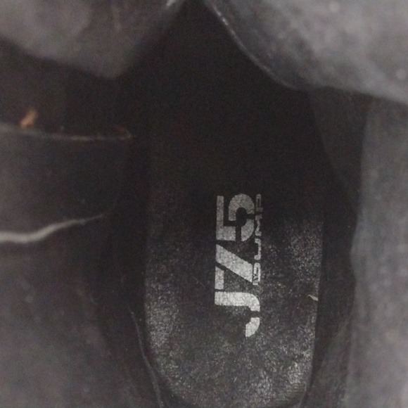 J75 by Jump Deploy Brown Faux Leather Canvas Round Cap Toe Lace Up Combat Boot - Picture 11 of 16